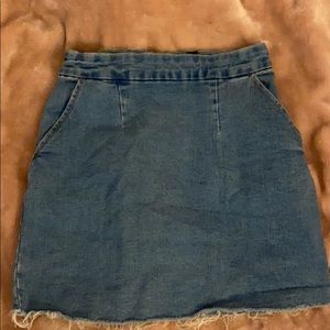 Mini jean skirt